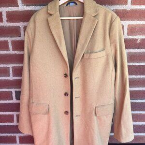 Old Navy Soft Brushed Tan Topcoat - image 1